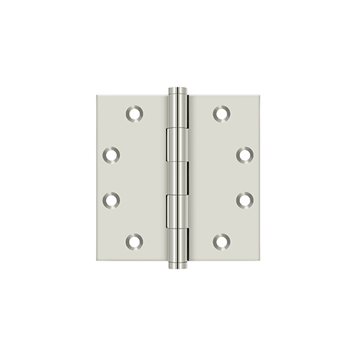 4-1/2" x 4-1/2" Square Hinges in Polished Nickel Pair