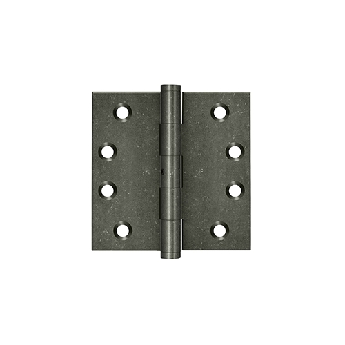 4" x 4" Square Hinges White Medium Pair