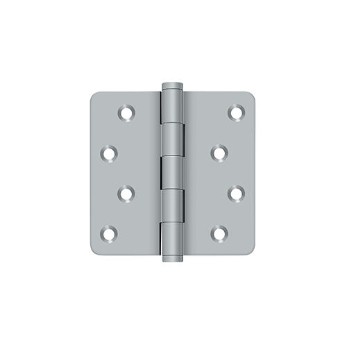 4" x 4" x 1/4" Radius Hinges / Zig-Zag in Brushed Chrome Pair