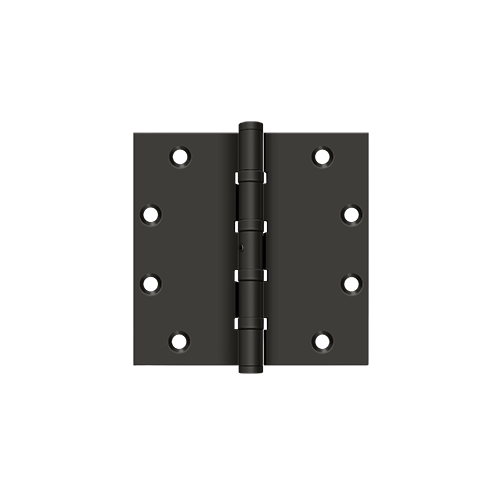 5" x 5" Square Hinges, Ball Bearings in Oil-rubbed Bronze Pair