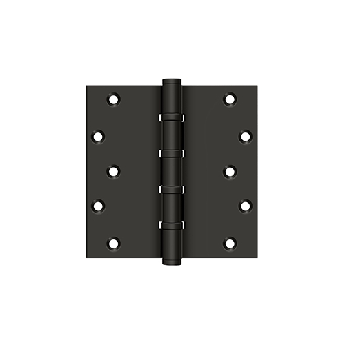 Deltana DSB66BB10B 6" Height X 6" Width Square Corner Ball Bearing Full Mortise Hinge 4BB Option Oil Rubbed Bronze Pair