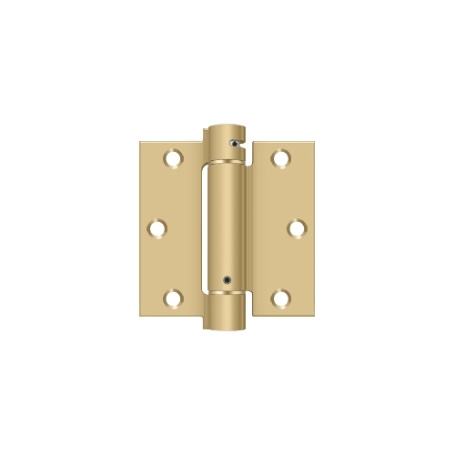 3-1/2" Height X 3-1/2" Width Square Corner Mortise Spring Hinge Square Corner Satin Brass - pack of 10