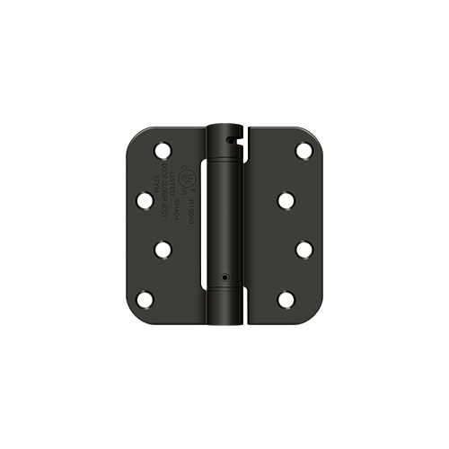 Deltana DSH4R510B 4" x 4" x 5/8" Spring Hinge, UL Listed in Oil-rubbed Bronze