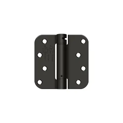 Deltana DSH4R510B 4" x 4" x 5/8" Spring Hinge, UL Listed in Oil-rubbed Bronze