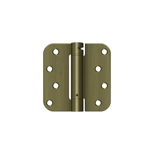 5/8" Radius UL Listed Square Corner Mortise Spring Hinge Radius Corner/TT Antique Brass