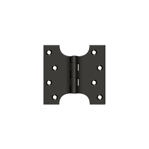 4" Height X 4" Width Square Corner Plain Bearing Mortise Parliament Hinge Oil Rubbed Bronze Pair