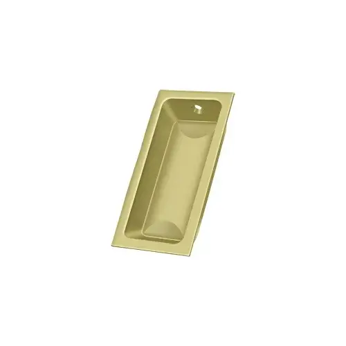 Flush Pull, Large, 3-5/8" x 1-3/4" x 1/2" in Polished Brass