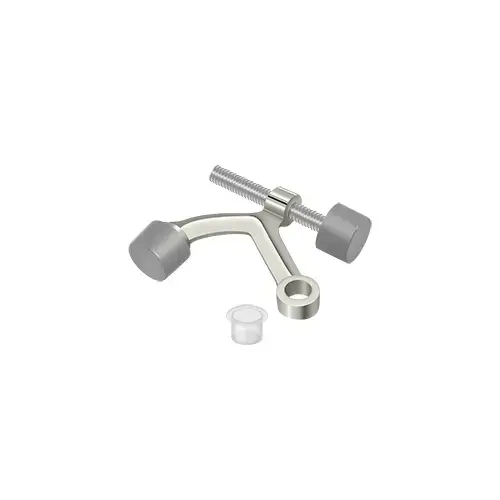 Adjustable Hinge Pin Door Stop Polished Nickel