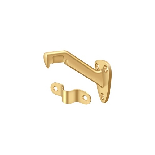 3-3/8" Projection Hand Rail Bracket Lifetime Polished Brass