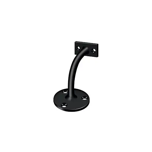 Handrail Brackets, 3-1/4" Projection Light Duty in Paint Black