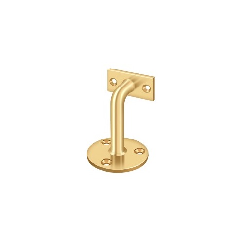 Deltana HRC253CR003 3" Projection Flat Hand Rail Bracket Lifetime Polished Brass