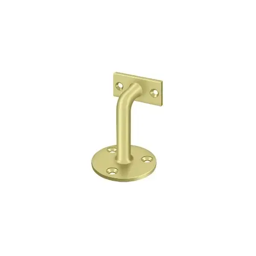 3" Projection Flat Hand Rail Bracket Polished Brass