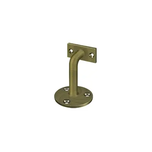 Handrail Brackets, 3" Projection in Antique Brass