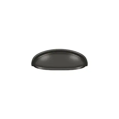 3" Center to Center Elongated Shell Cup Cabinet Pull Oil Rubbed Bronze - pack of 10