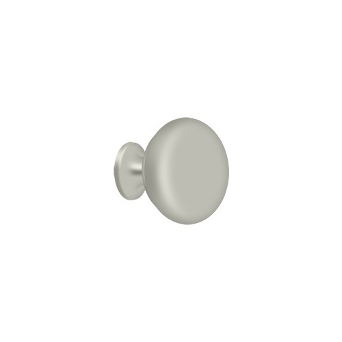 1-1/4" Diameter Round Hollow Cabinet Knob Satin Nickel