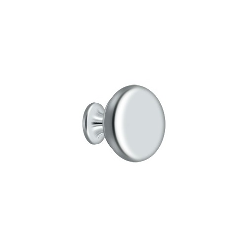 1-1/4" Diameter Round Hollow Cabinet Knob Chrome