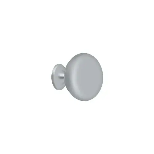 1-1/4" Diameter Round Hollow Cabinet Knob Brushed Chrome