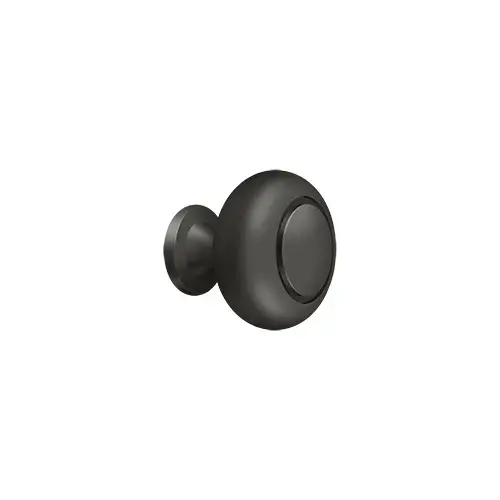 1-1/4" Diameter Mushroom Cabinet Knob Plain Oil Rubbed Bronze - pack of 10