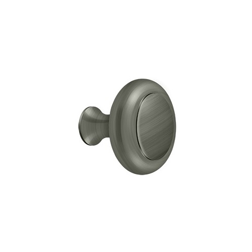 1-3/4" Diameter Heavy Duty Round Cabinet Knob Antique Nickel