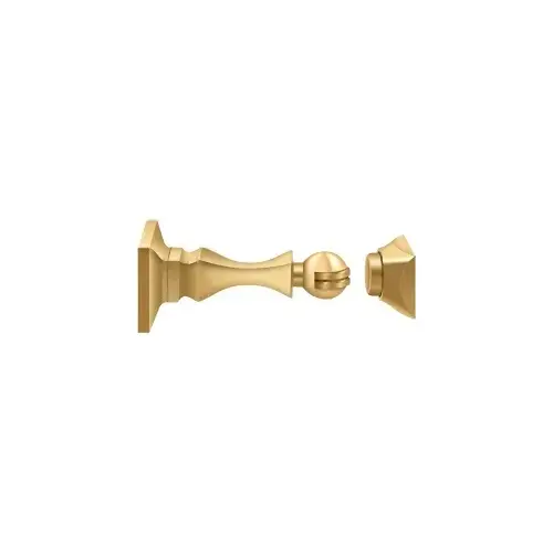 Magnetic Door Holder 3-1/2" in PVD Polished Brass