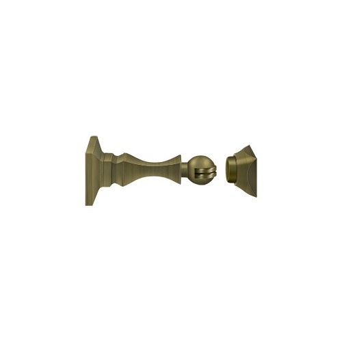 Magnetic Door Holder 3-1/2" in Antique Brass