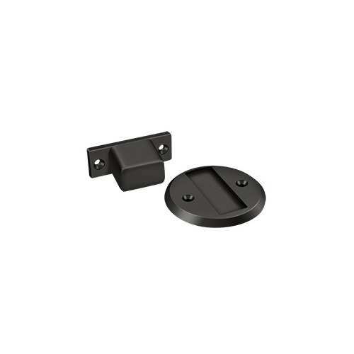 Magnetic Door Holder Flush 2-1/2" Diameter in Oil-rubbed Bronze