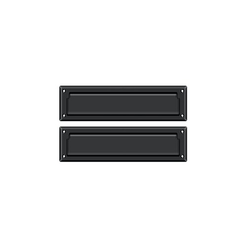 Mail Slot 13-1/8" with Interior Flap in Paint Black