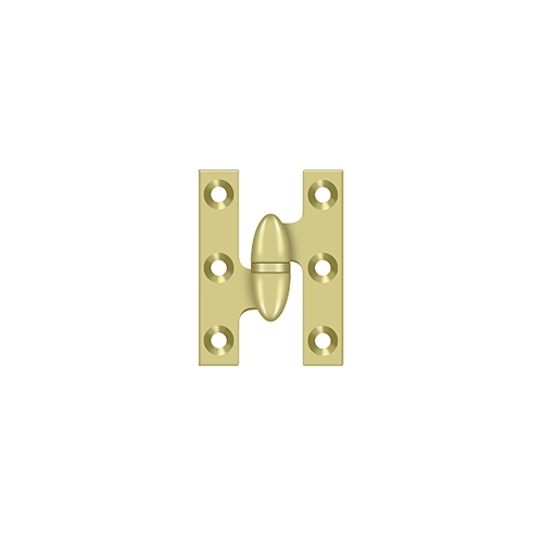 2" x 1-1/2" Hinge in Polished Brass