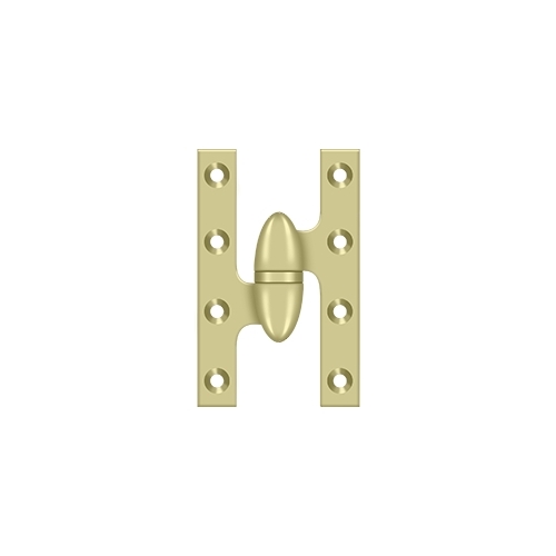 5" x 3-1/4" Hinge in Unlacquered Brass Unlaquered