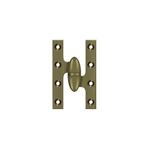 5" x 3-1/4" Hinge in Antique Brass