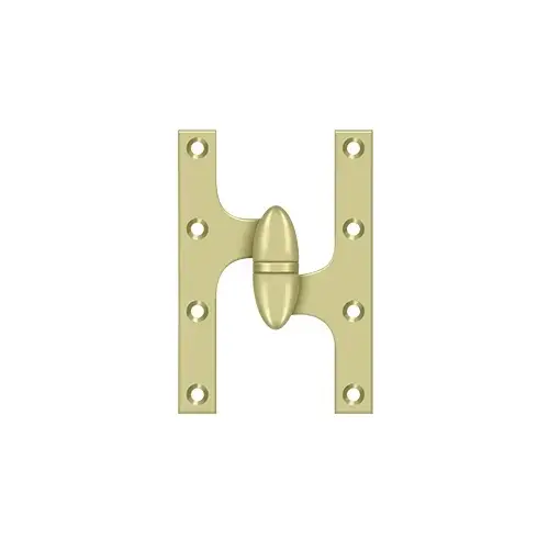 6" Height X 4" Width Olive Knuckle Door Hinge With Ball Bearing Right Hand Unlaquered