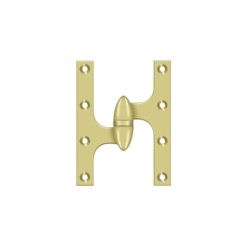 6" x 4-1/2" Hinge in Polished Brass