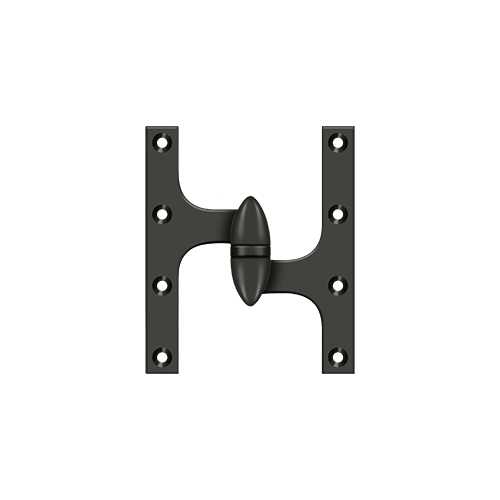 6" Height X 5" Width Olive Knuckle Door Hinge With Ball Bearing Right Hand Oil Rubbed Bronze