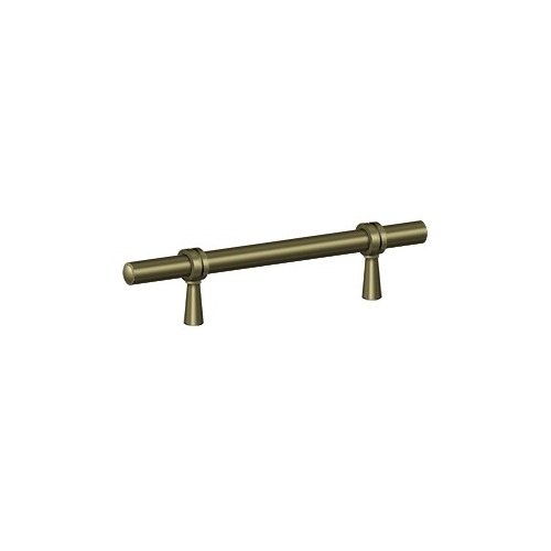 6-1/2" Length Adjustable Long Bar Cabinet Pull Antique Brass - pack of 10