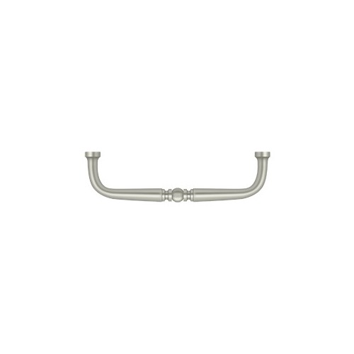 4" Center To Center Traditional Handle Cabinet Pull Satin Nickel - pack of 10