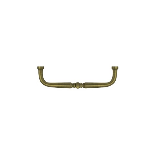 4" Center To Center Traditional Handle Cabinet Pull Antique Brass