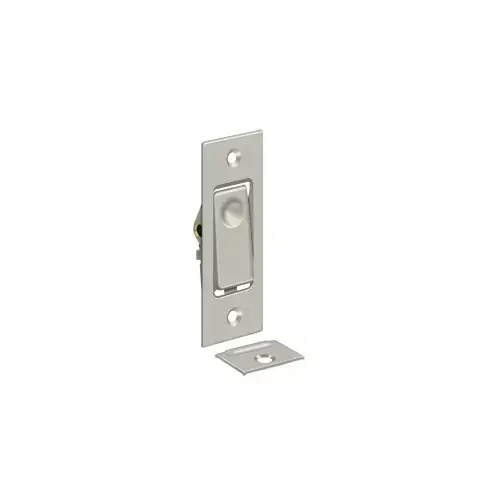 Deltana PDB42U15 Pocket Door Bolt, Jamb bolt in Brushed Nickel