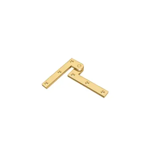 3-7/8" x 5/8" x 1-5/8" Hinge in PVD Polished Brass Pair