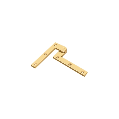 4-3/8" x 5/8" x 1-7/8" Hinge in PVD Polished Brass Pair