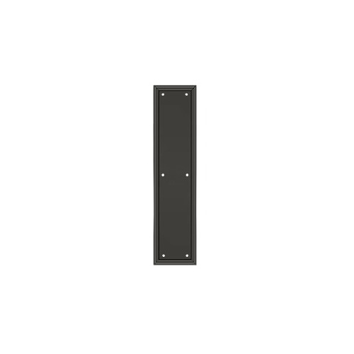 Framed Push Plate, HD, 3 1/2" x 15" in Oil-rubbed Bronze