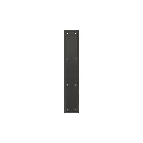 Framed Push Plate, HD, 3 1/2" x 20" in Oil-rubbed Bronze