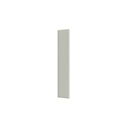 Push Plate 3-1/2" x 20" in Brushed Nickel