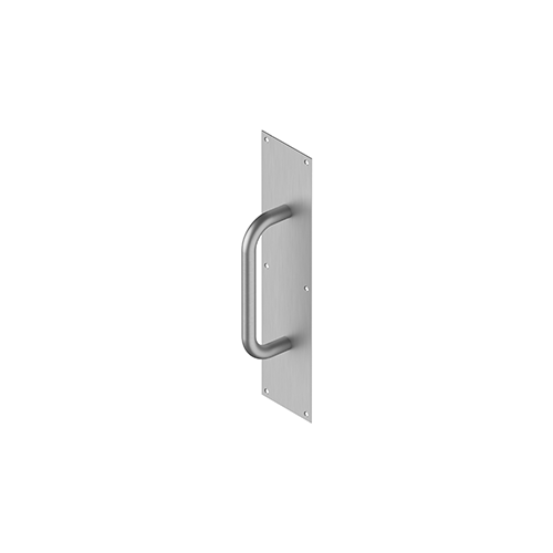 Deltana PPH4016U32D Pull Plate with Handle Stainless Steel 4" x 16" Satin Stainless Steel