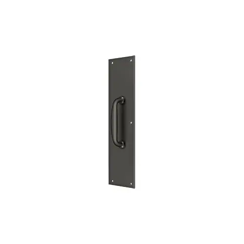 Deltana PPH55U10B Push Plate w/ Handle 3-1/2" x 15 " - Handle 5-1/4" in Oil-rubbed Bronze