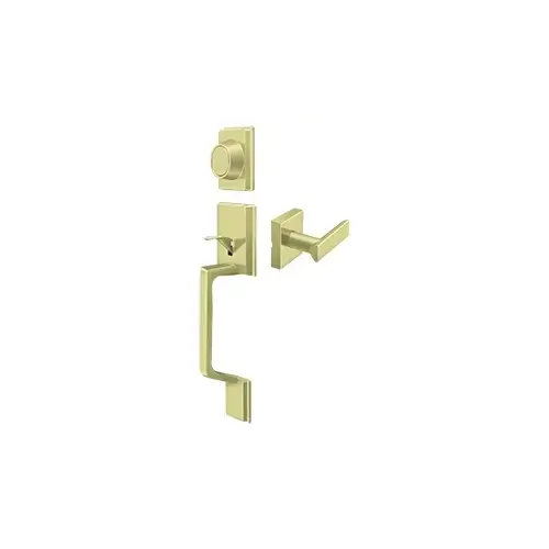 Port Royal Series Highgate Handleset With Livingston Lever Dummy Polished Brass