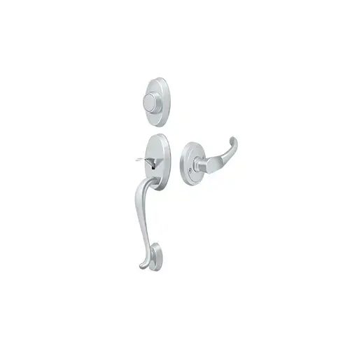 Port Royal Series Riversdale Single Cylinder Handleset With Chapelton Lever Dummy Bright Chrome