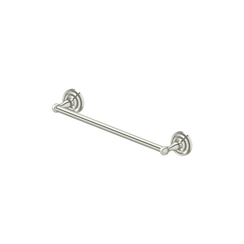 18" Center To Center R-Series Bathroom Towel Bar Single Polished Nickel