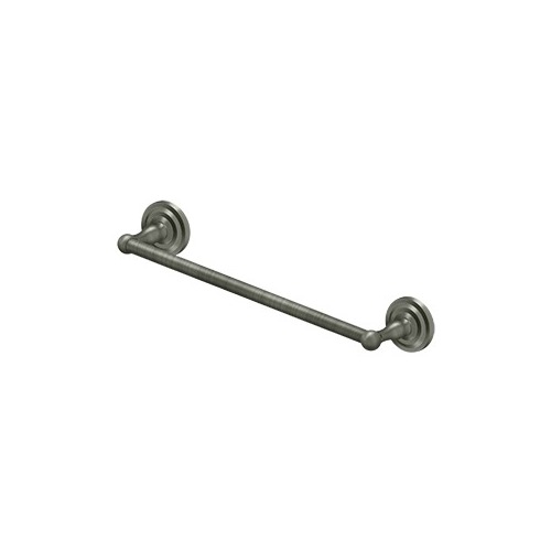 18" Center To Center R-Series Bathroom Towel Bar Single Antique Nickel