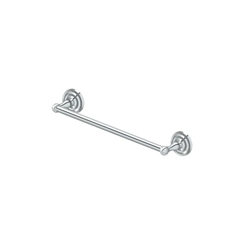 Deltana R2002-U26 18" Center To Center R-Series Bathroom Towel Bar Single Chrome