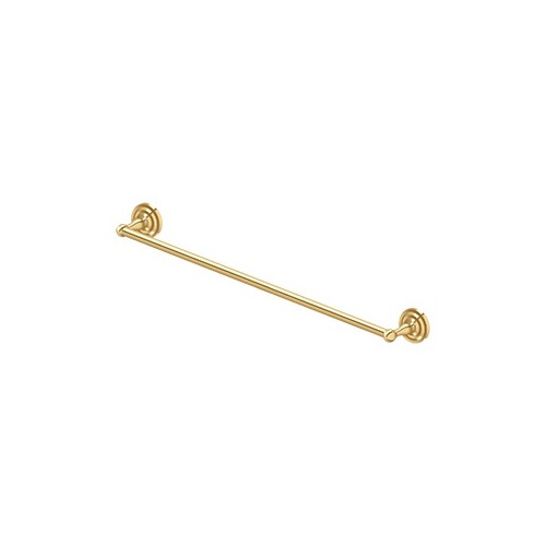 Deltana R2004-CR003 30" Center To Center R-Series Bathroom Towel Bar Single Lifetime Polished Brass